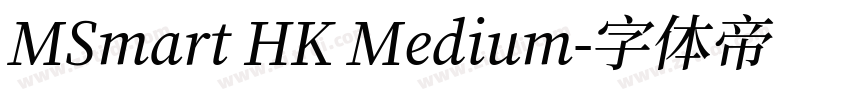 MSmart HK Medium字体转换